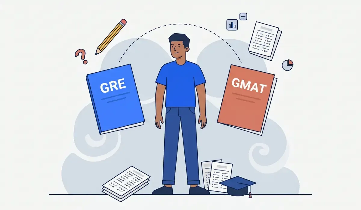 Indian student deciding between GRE and GMAT