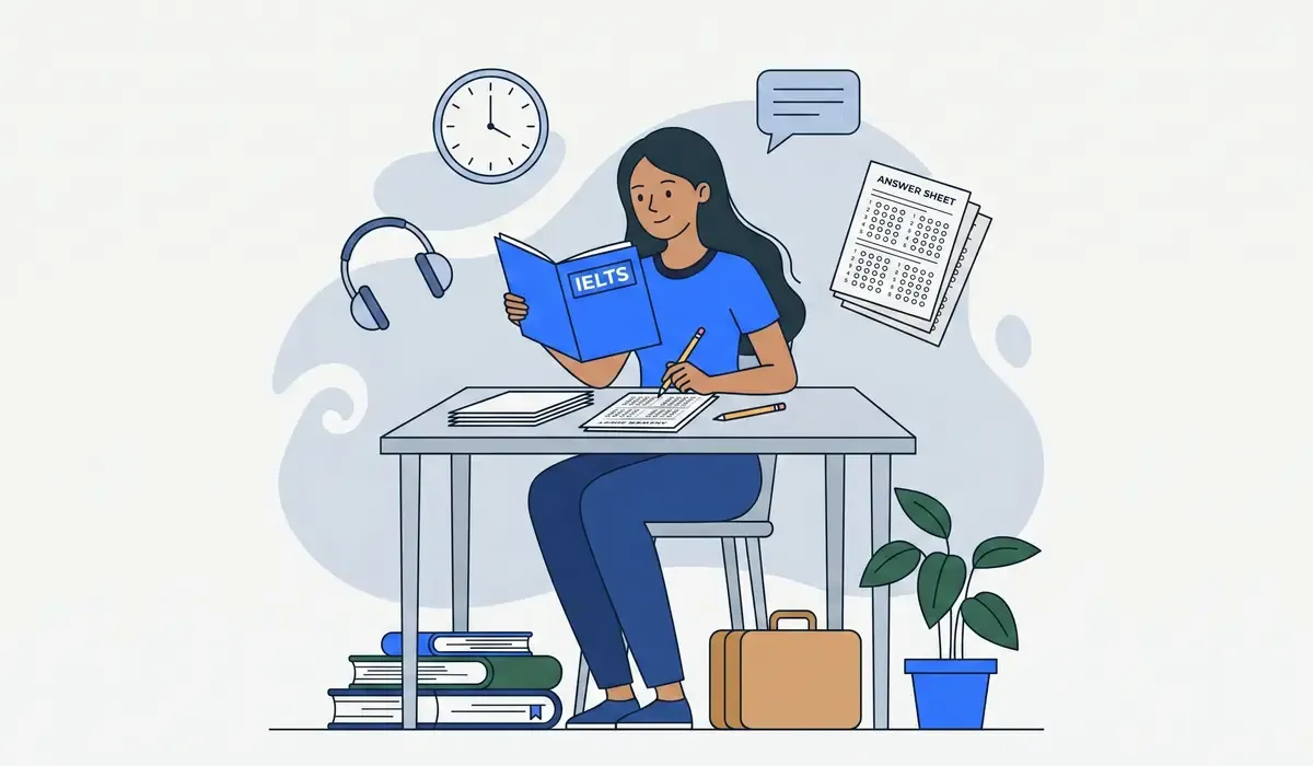 Indian student preparing for IELTS at KC Coimbatore